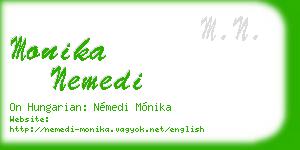 monika nemedi business card