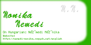 monika nemedi business card